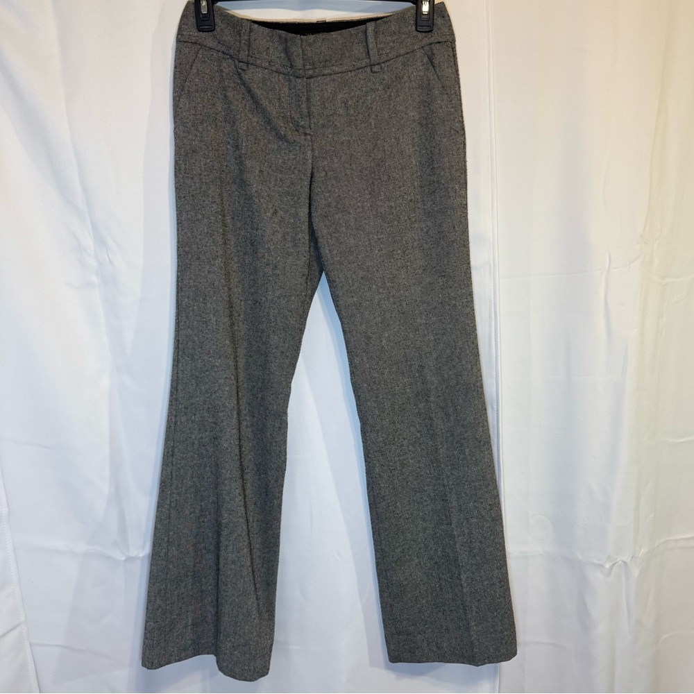The Limited Collection Cassidy Fit Pant Size 6 Gray Herringbone Wool Blend Lined